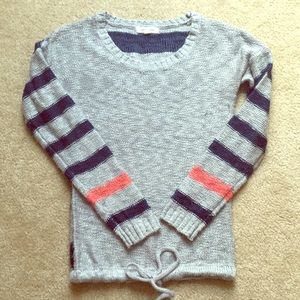 Striped knit sweater size small